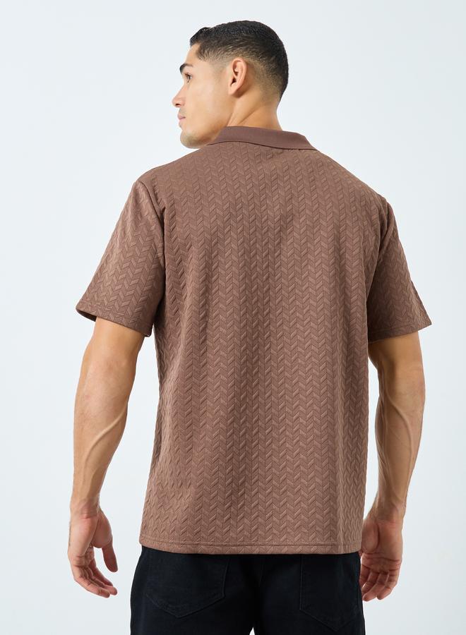 ستايلي تيشيرت بولو بقصة مريحة - Image 4